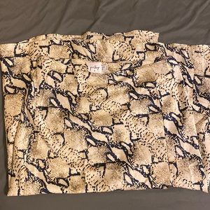 princess Polly satin snake skirt